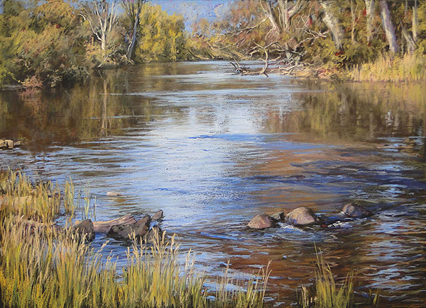 A Moment In Time - Eildon - Pastel Painting 51x70cm