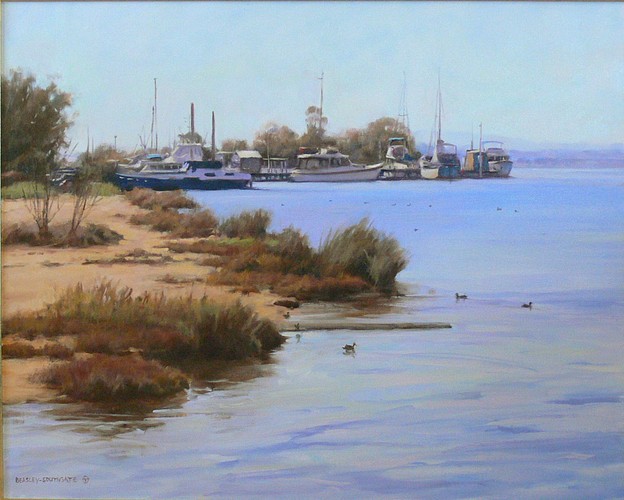 Beachfront Marina Paynesville - Oil Painting SOLD
