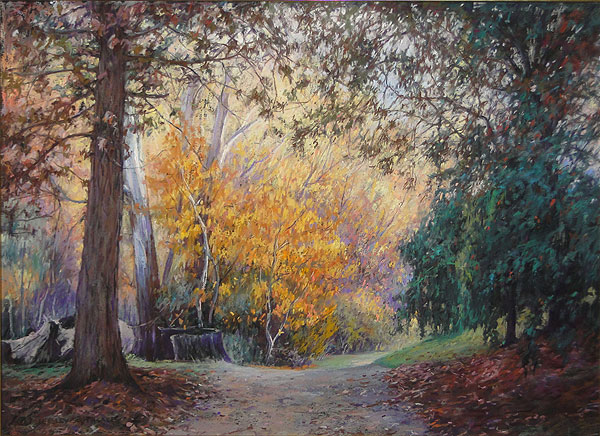 Come Walk With Me To The River - Bright - Pastel Painting 51x66cm SOLD