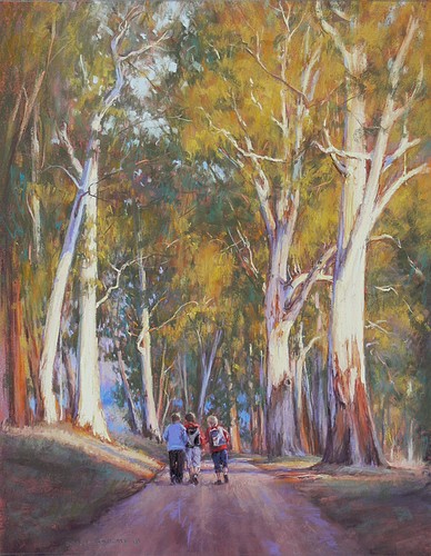 Country Lane - Bright - Pastel Painting SOLD