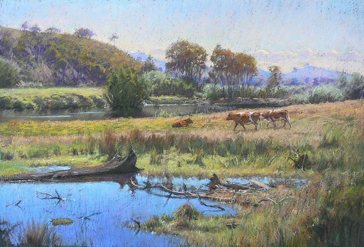 Goulburn River Country - Alexandra - Pastel Painting SOLD