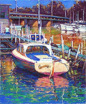 Mordialloc Marina Hues - Pastel Painting