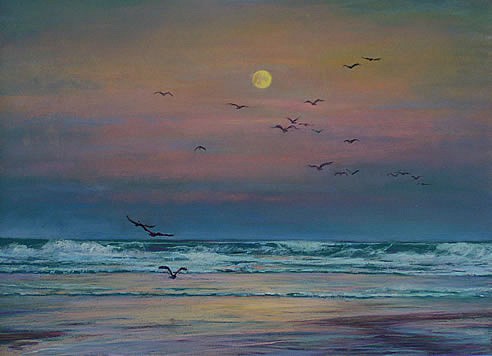 Soft Light on a Sea Breeze - Pastel Painting SOLD