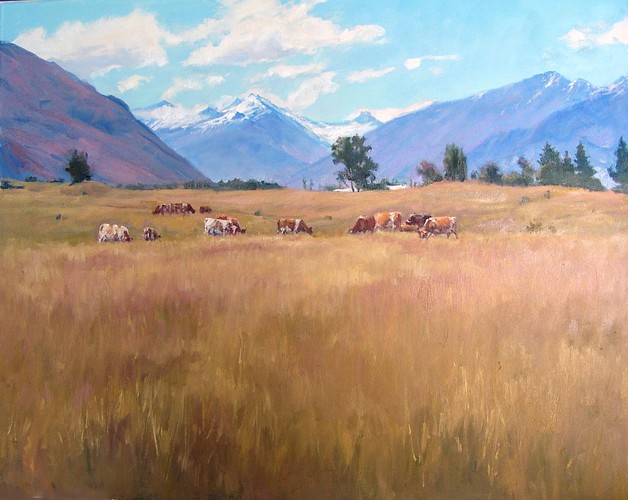 Wanaka Country New Zealand - Oil Painting